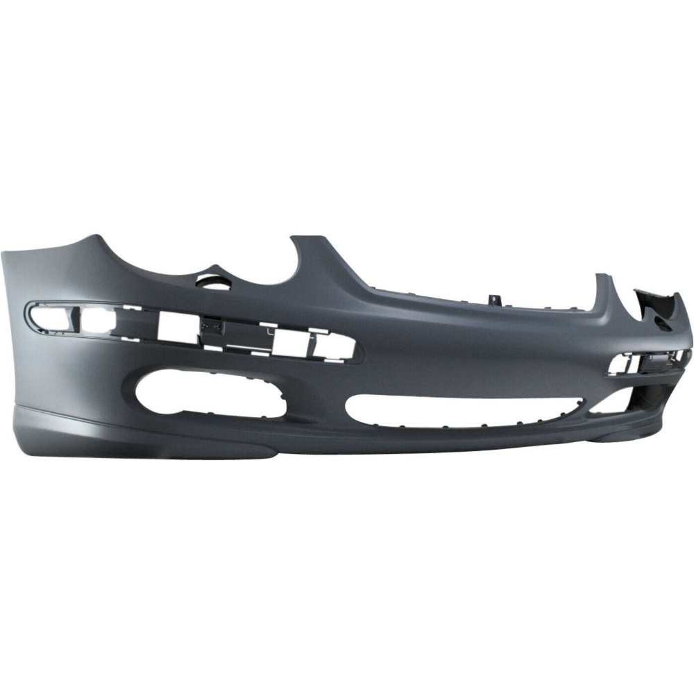 Bumper Cover For 02-04 C230 03-04 C320 Front With Headlight Washer Holes