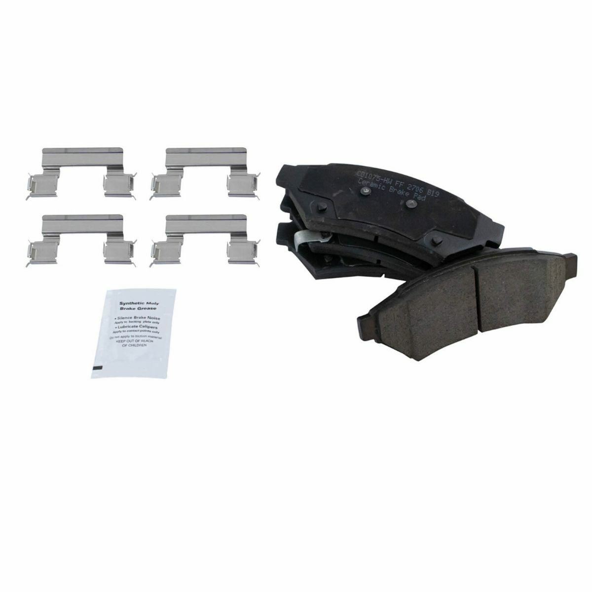 Front & Rear Ceramic Brake Pad & Rotor Kit W/Chemicals For Buick Chevy Saturn