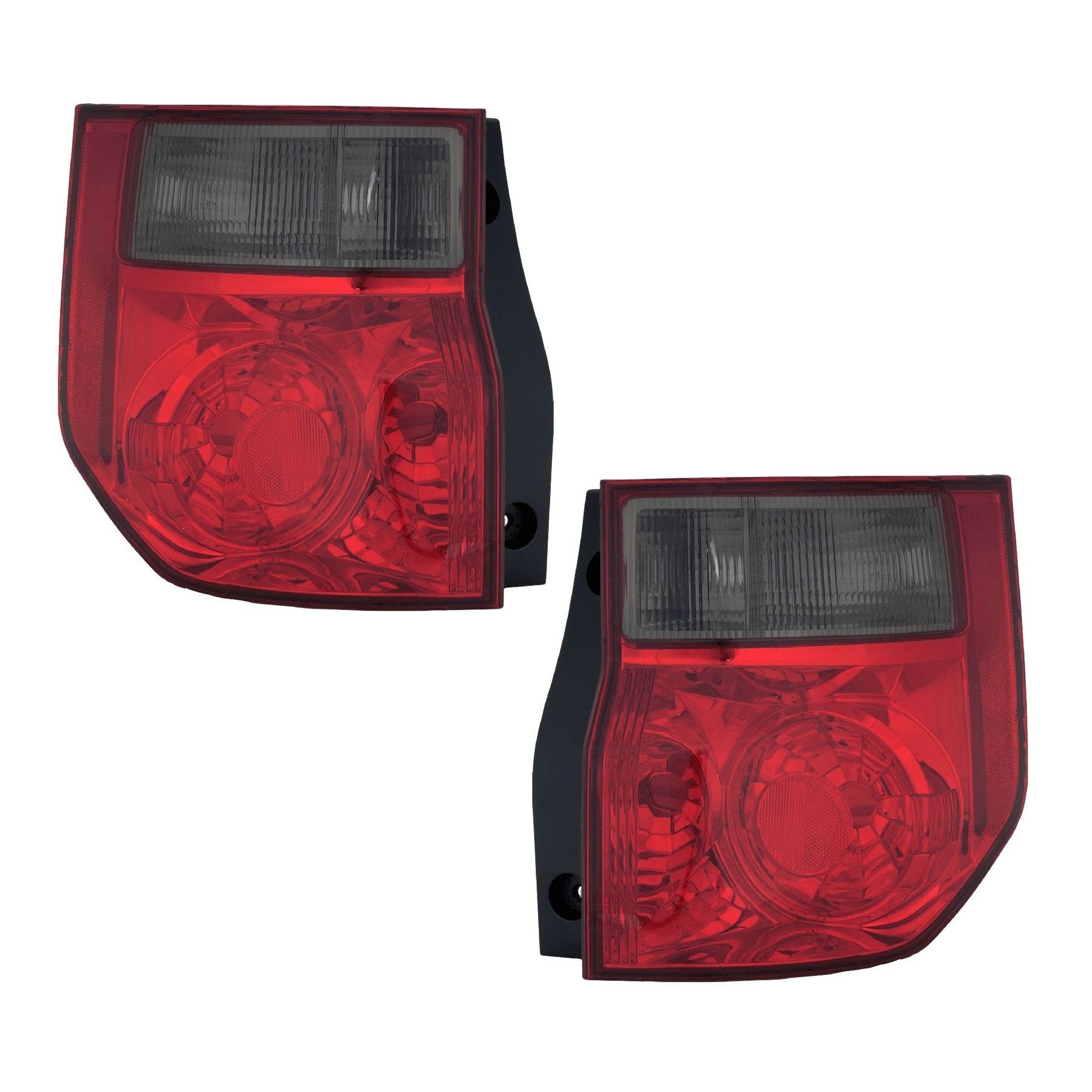 Tail Light Set For 2003-2008 Element EX Sport Utility Clear & Red Lens 2pcs