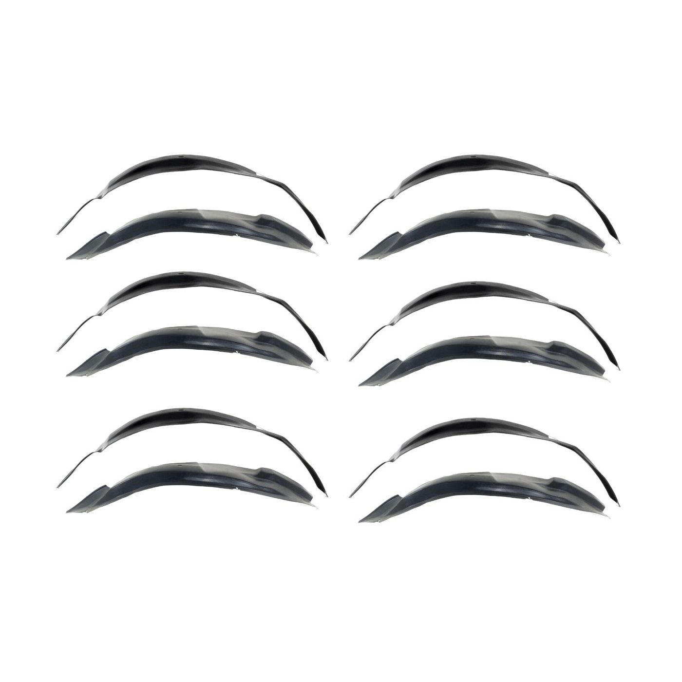 6 Sets Of - Fender Liners For 99-2014 Ford E-350 Super Duty 03-2014 E-250 Front Left