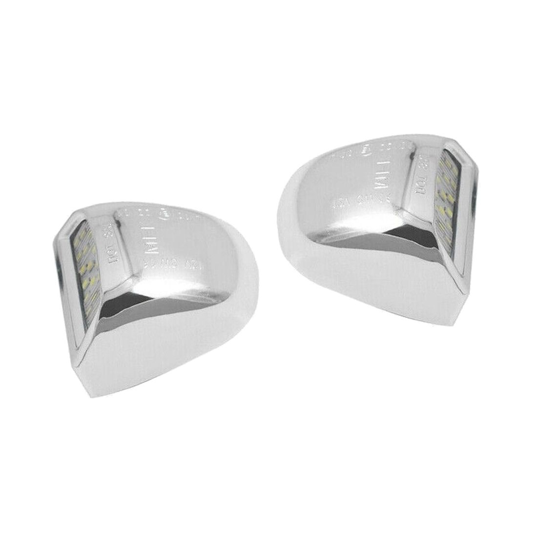 Silver Full 18-SMD LED License Plate Lights