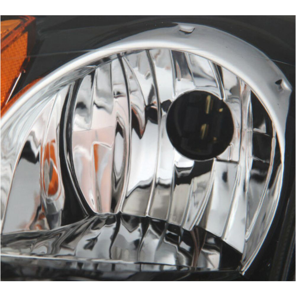 For 07-09 Nissan Altima 4Dr Sedan Black Headlights + Black Tail Lights Pair Set