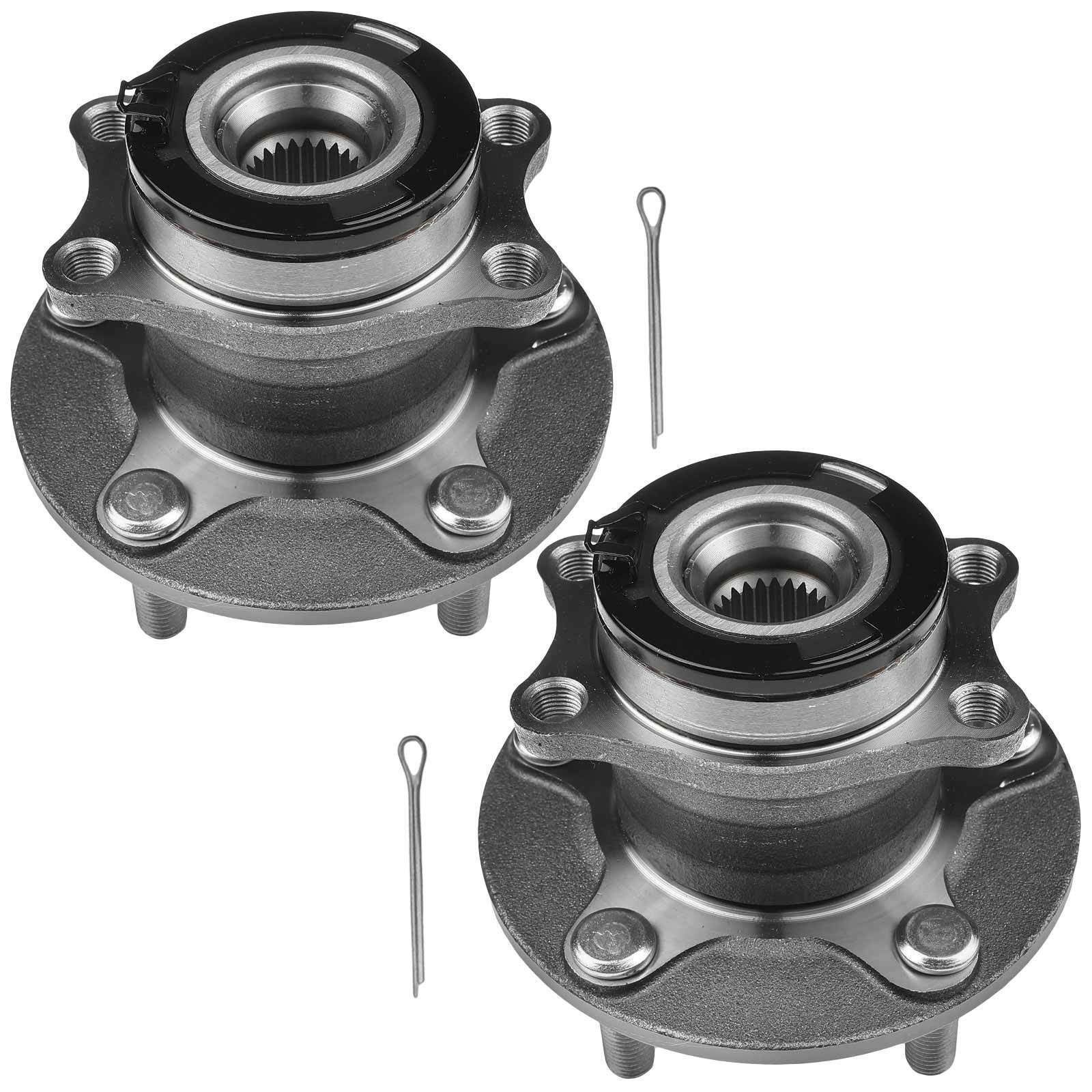 2 Sets Of - Rear Left & Right Wheel Hub Bearing Assembly For 07-17 Lancer Outlander