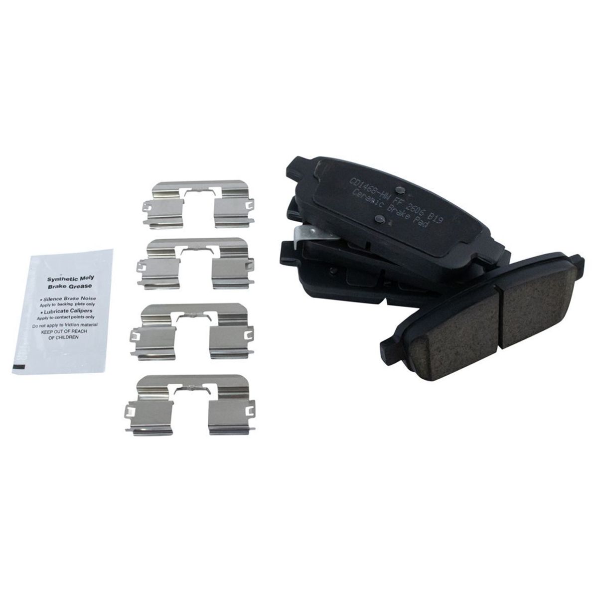 Rear Performance Drilled Slotted Coated Brake Rotor & Posi Ceramic Pad Kit