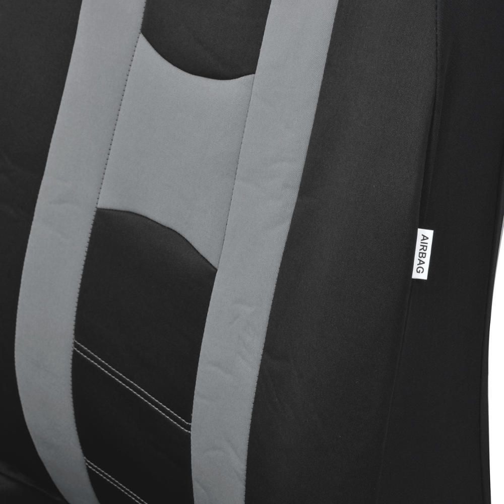 Gray Black Striped Car Seat Covers Auto Interior For 99-00 328i Base Mesh Cloth