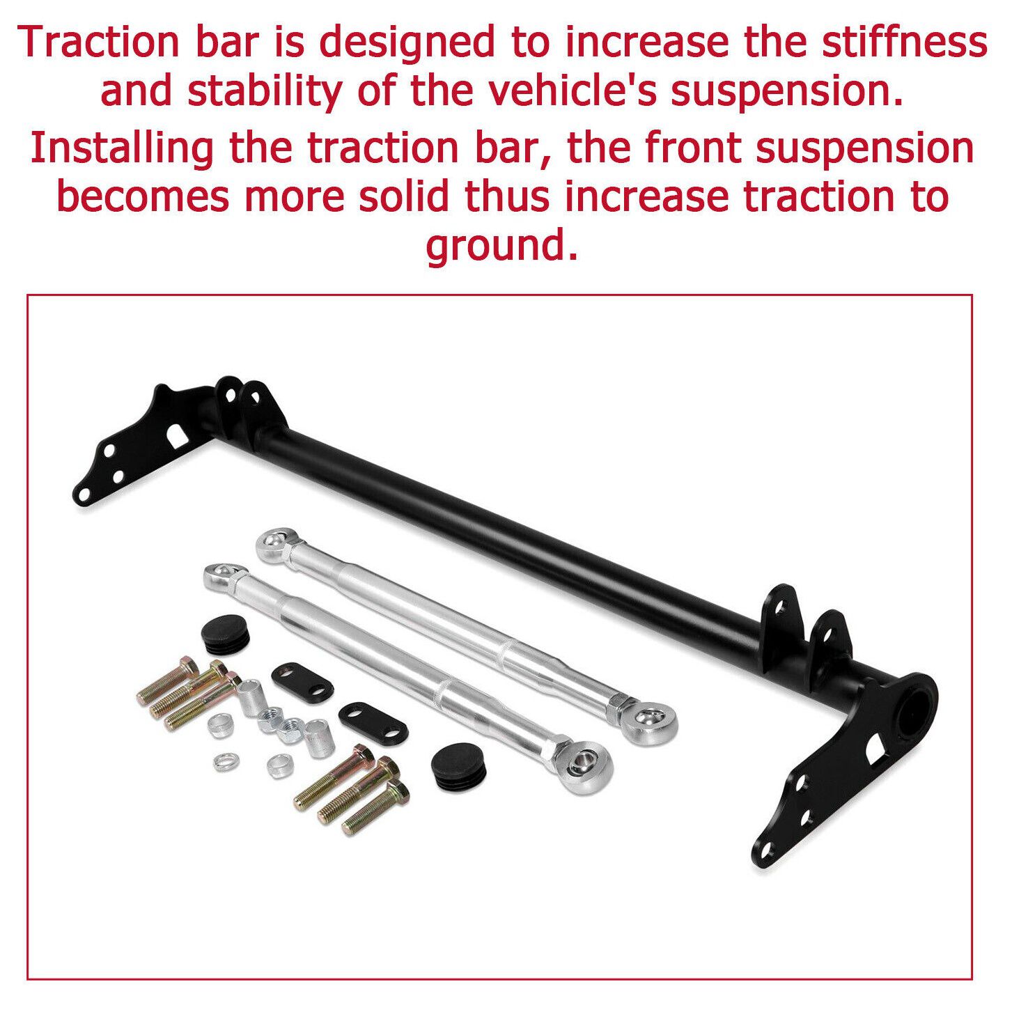 Front Suspension Traction Control Tie Bar For Honda 88-1991 Honda Civic EF CRX