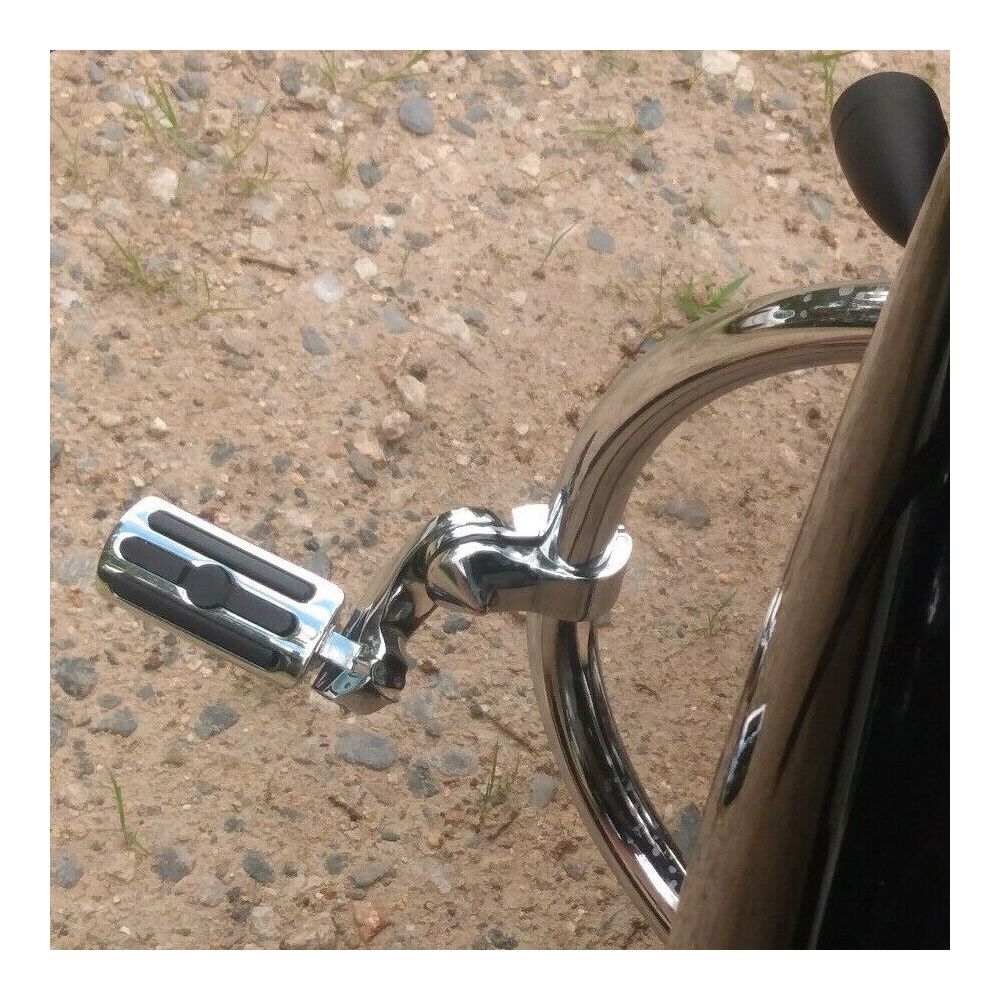 1-1/4" 1.25" Motorcycle Highway Crash Bar Foot Pegs For Harley-Davidson Honda