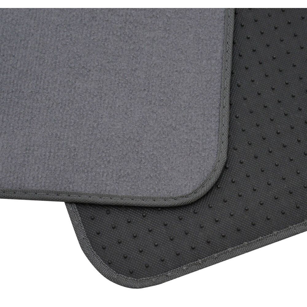 Auto Floor Mats For 95-17 A6 Car Carpet W/Heelpad Medium Gray Set Front & Rear
