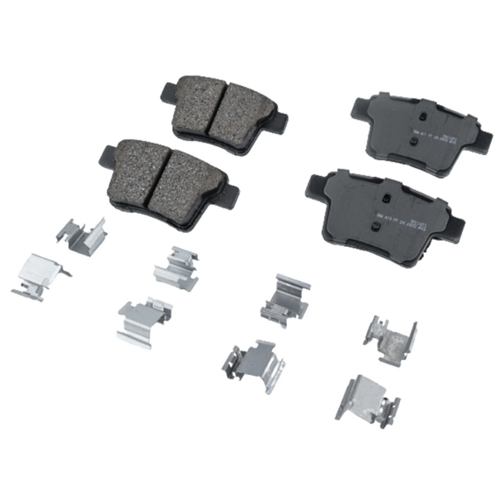 Brake Pad Set For 2008-2009 Mercury Sable Front And Rear Set Of 2 FWD