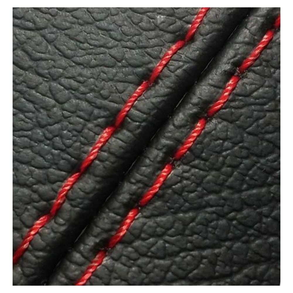 Center Console Armrest PVC Leather For Subaru 09-18 Forester Black Red Stitch