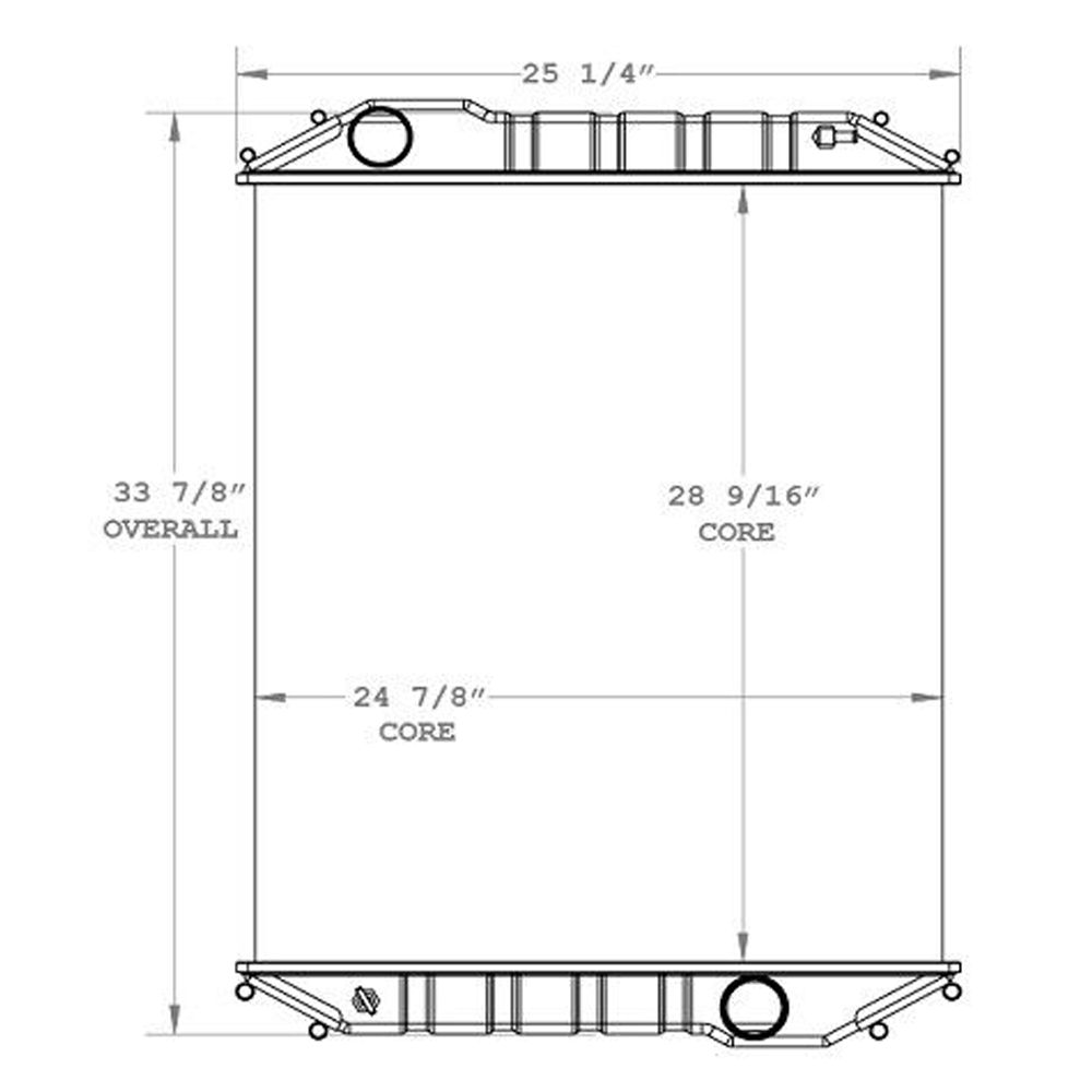 Radiator For 2002 Century Class CST120 Straight Truck - Long Conventional Fre05