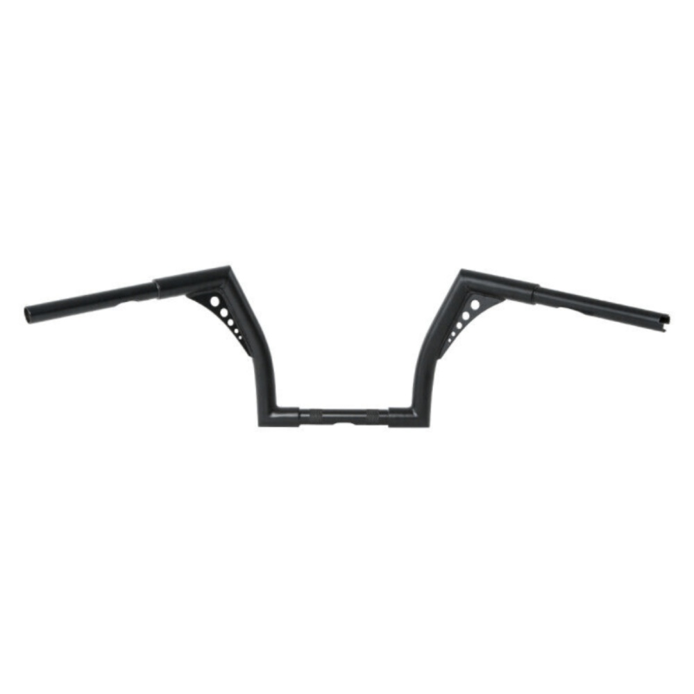10" Rise 1 1/4" Handlebar Ape Hanger Bar For 1965-2022 Harley-Davidson Black