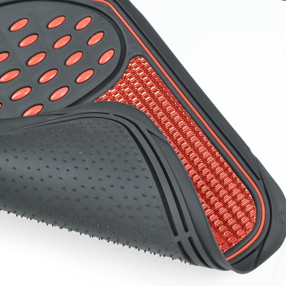 For 2017 S3 Base 4pc Car Rubber Floor Mats Front Rear Red Metallic W/Black Trim