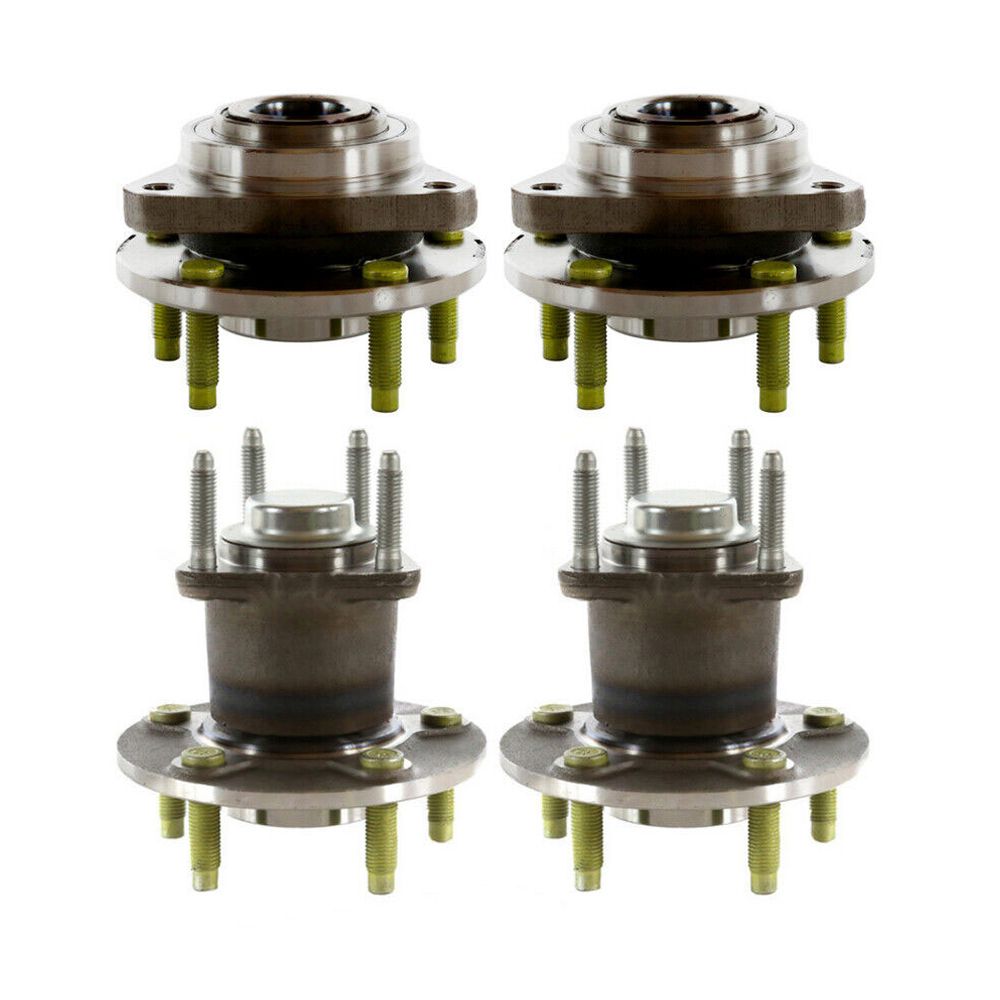 Front And Rear Wheel Hub Bearings Set Of 4 For Chevy Malibu 2005-2007 Pontiac G6