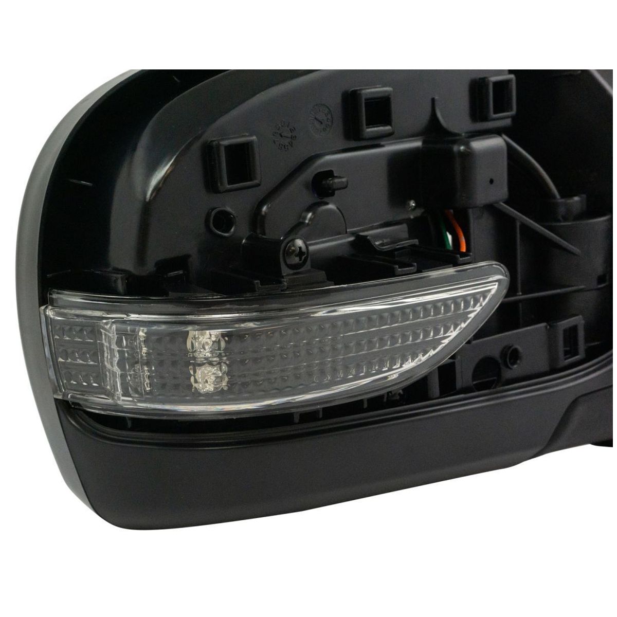 For 11-13 Subaru Forester Mirror Power Turn Signal Smooth Black Paint To Match