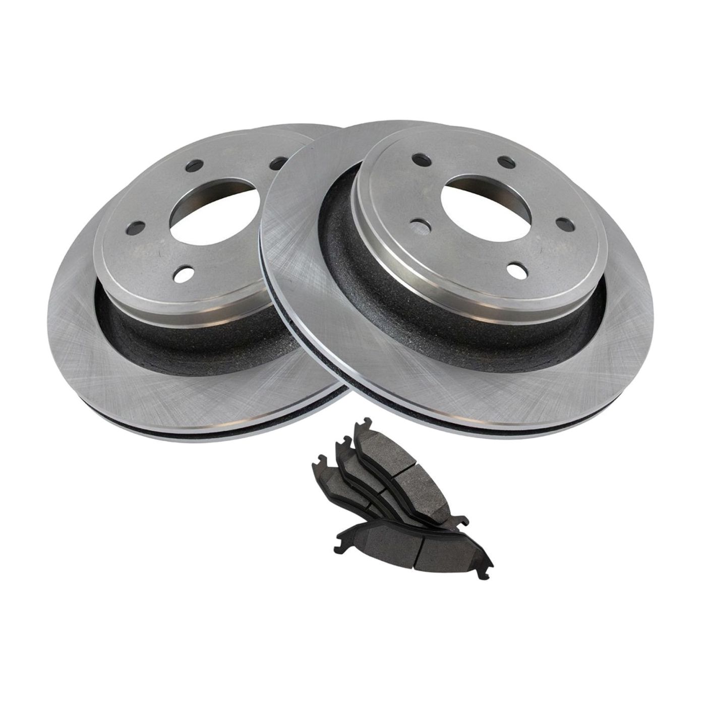 Rear Semi Metallic Brake Pads & Rotors Kit For Chrysler 09 Aspen Limited Hybrid