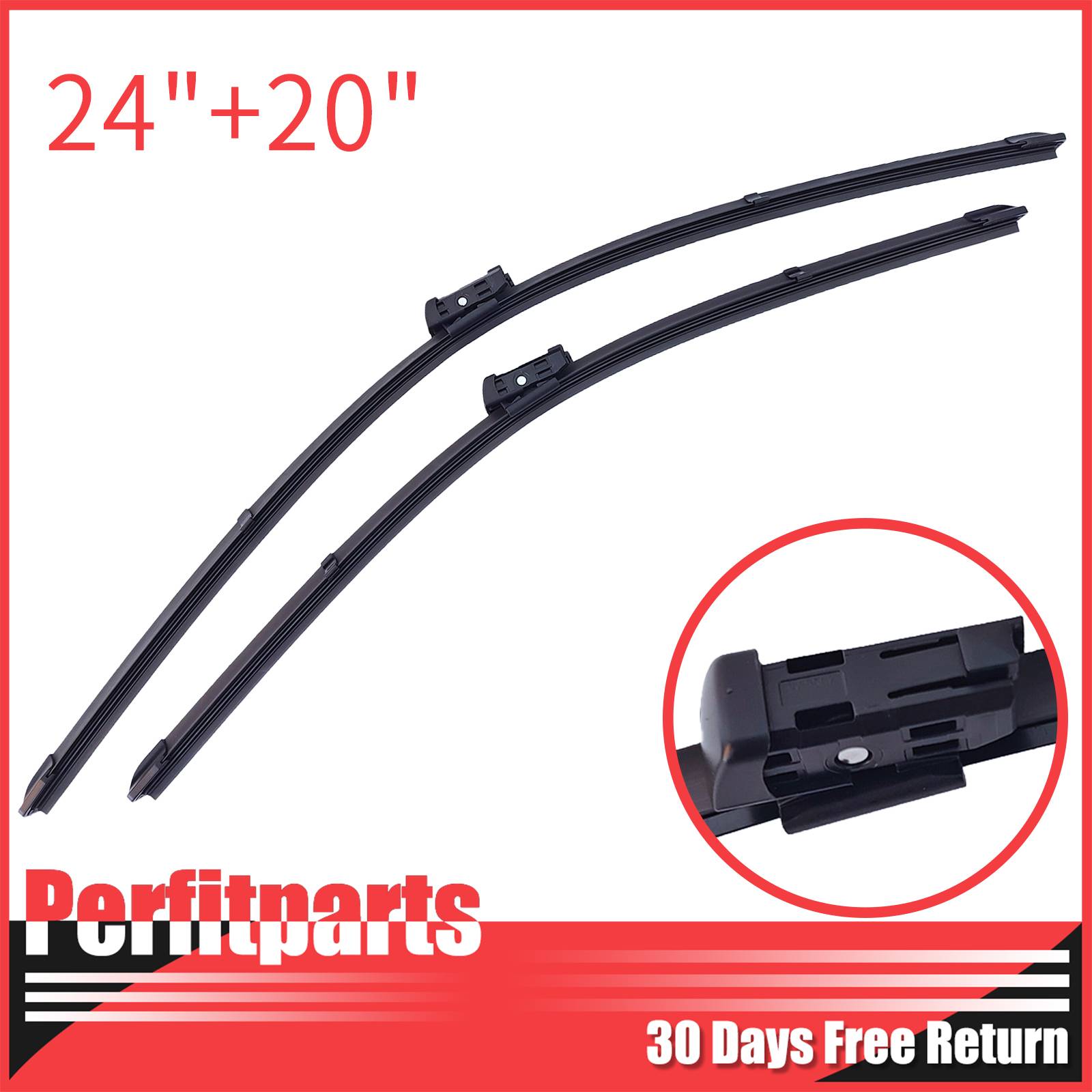 For 11-14 X5 X6 Sport Utility 24" 20" Front Windshield Wiper Blades