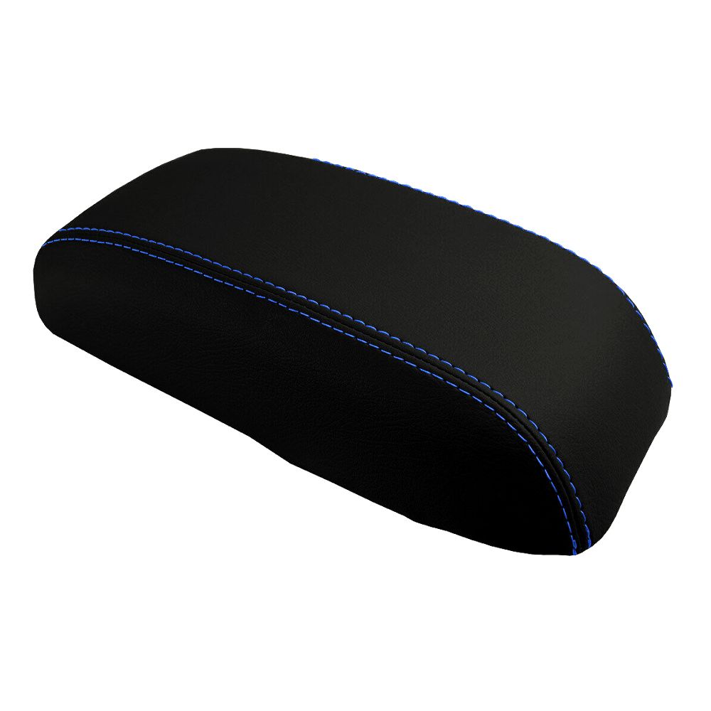 Console Lid Armrest Cover Leather For Dodge 2000-2005 Neon Sedan Blue Stitch