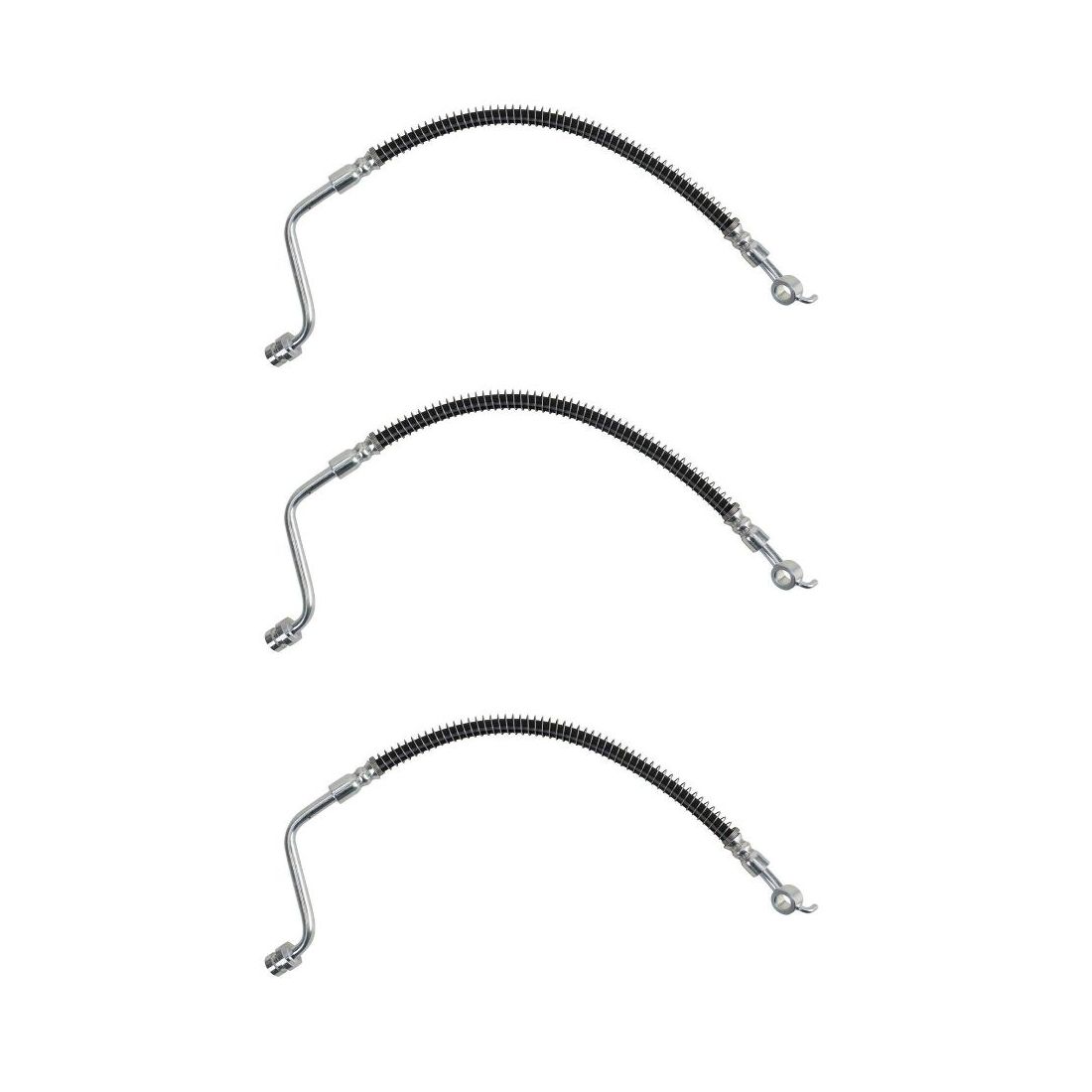 3 Sets Of - For 07-12 Santa Fe 11-13 Sorento Rear Left Brake Hose