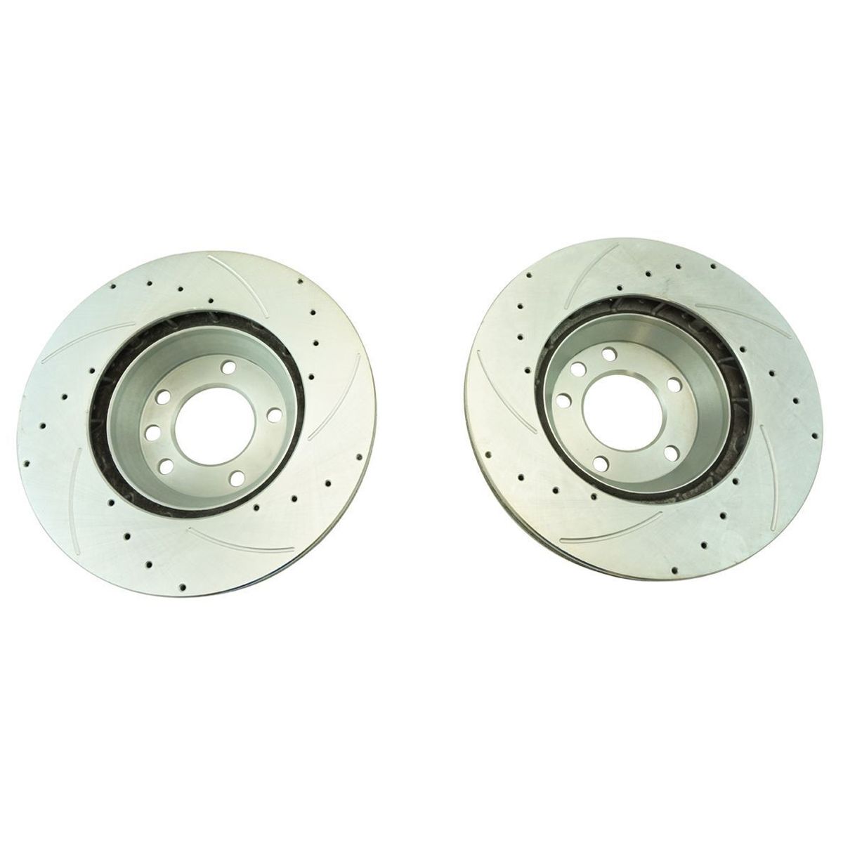 For Audi Porsche VW Brake Rotor Coated & Ceramic Pad Front Rear Kit W/Fluids