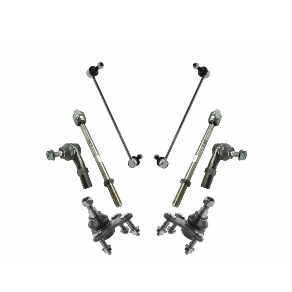 2 Sets Of - Steering & Suspension Kit Ball Joints Tie Rods Sway Bar End Links