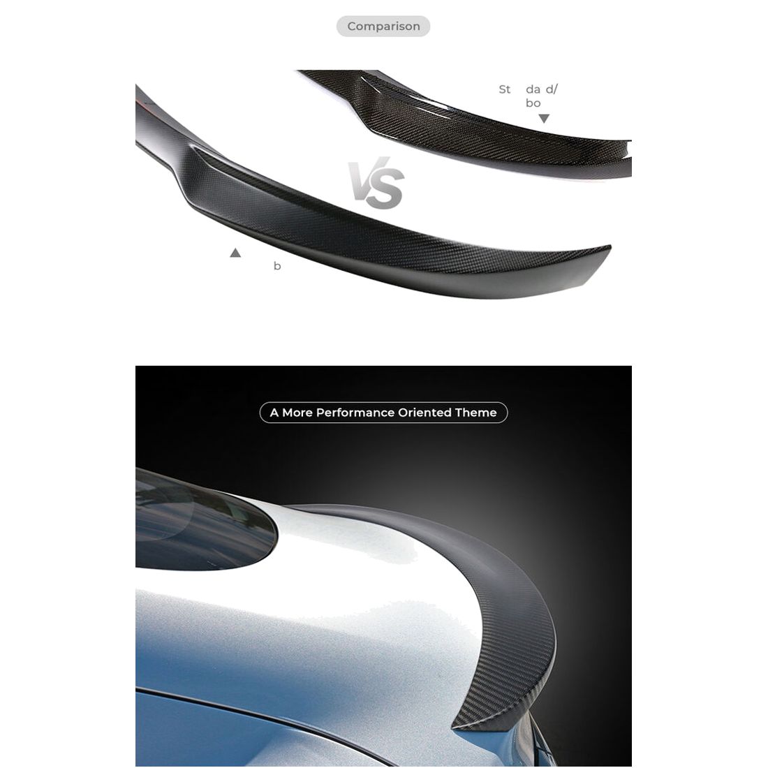 For 09-16 A4 For 09-16 A4 B8 OE Style Trunk Spoiler Wing - Matte Carbon Fiber