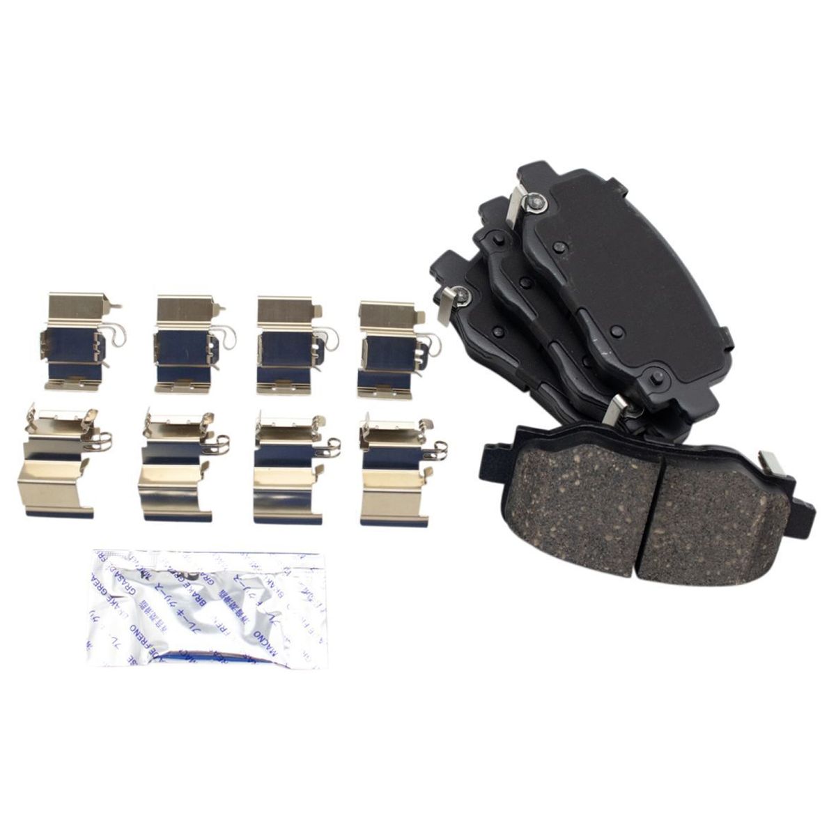For 2015-2018 Renegade Sport Utility Rear Ceramic Brake Pad & Coated Rotor Kit