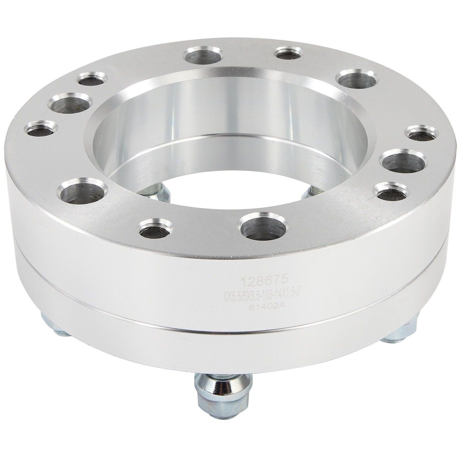 For 99-23 Silverado 1500 Set 4 6X5.5 To 5X5.5 Wheel Adapters 2" 14X1.5 108Mm
