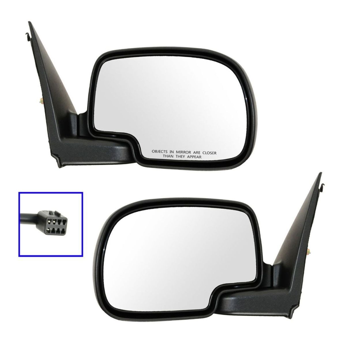Chrome Power Mirrors Left & Right For Chevy GMC Truck
