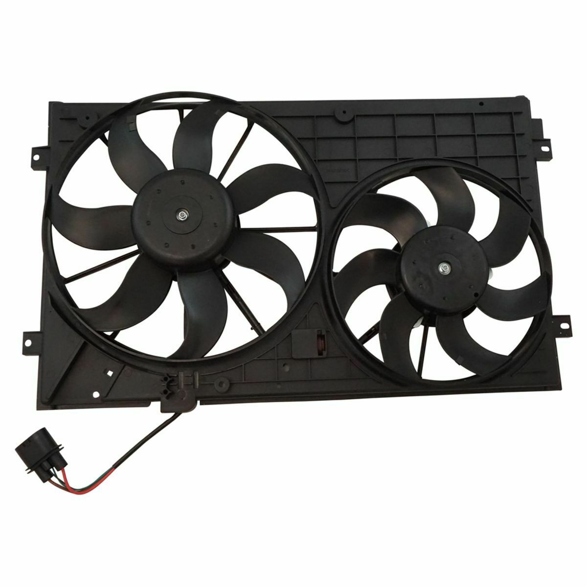 Temic Style Radiator Cooling Dual Fan Assembly For Beetle Golf Jetta Rabbit