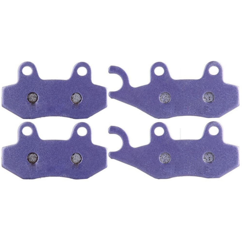 2 Sets Of - Pairs Brake Pads Front/Rear For Kawasaki KLR650 BN125A EX250J Carbon