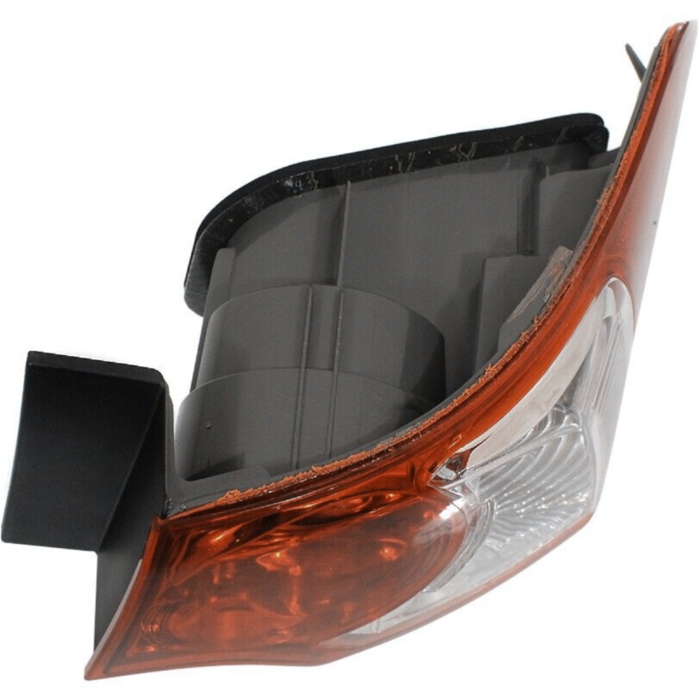 Halogen Tail Light Set For 2009-2010 Acura TSX Outer Clear/Red W/ Bulbs 2Pcs