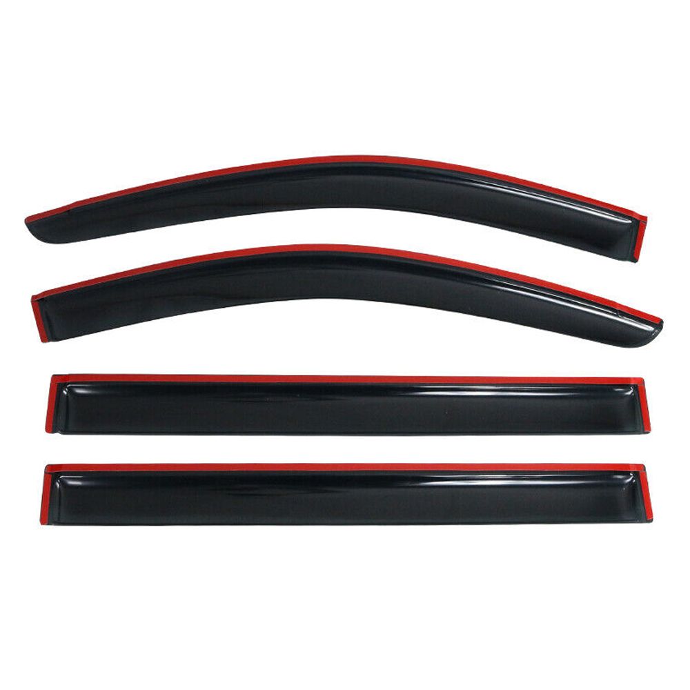 For 08-16 Town & Country 08-18 Grand Caravan Town Window Visors Acrylic 4Pc Set