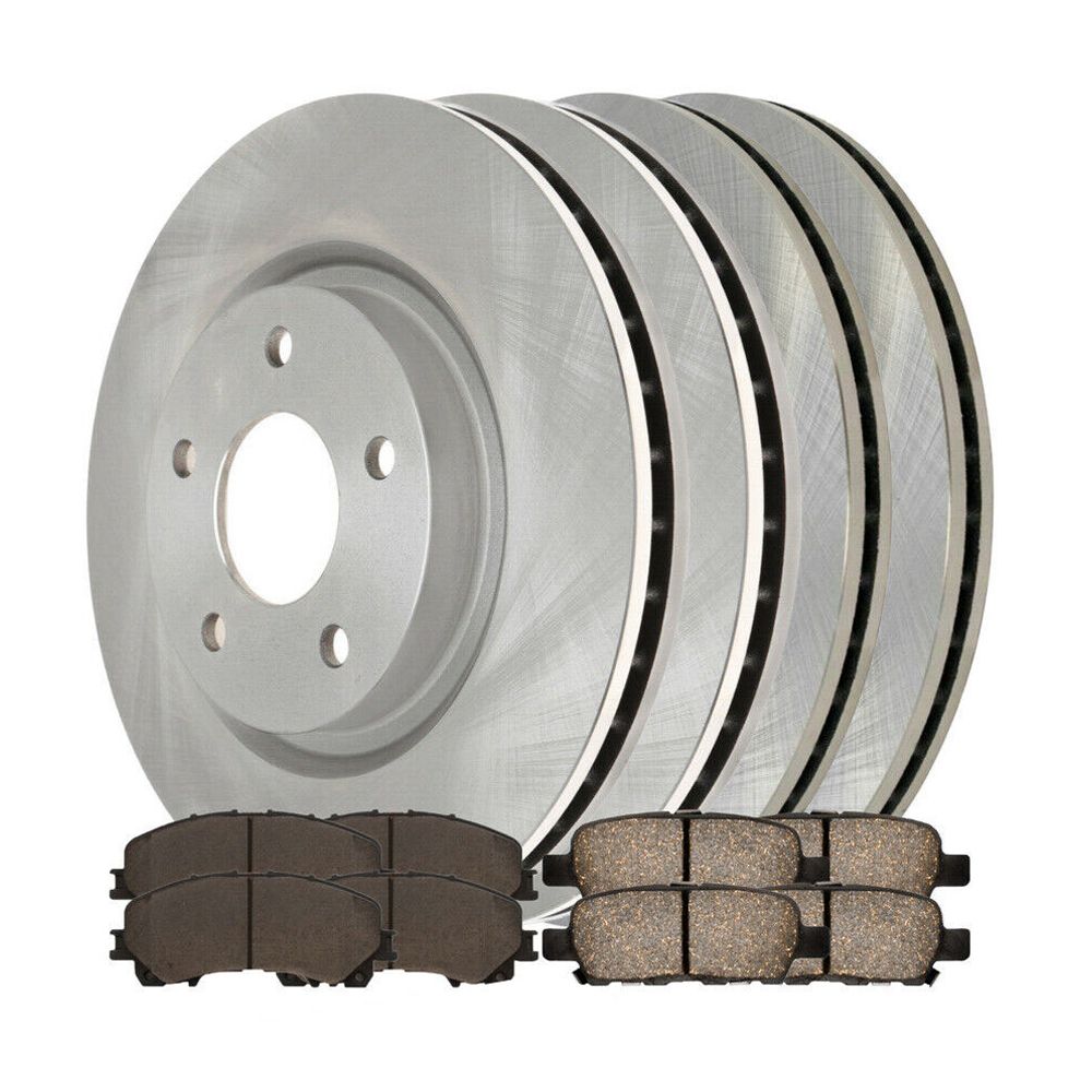 Front And Rear Brake Rotors & Pads For Nissan Rogue Sport Qashqai 2014 Rogue