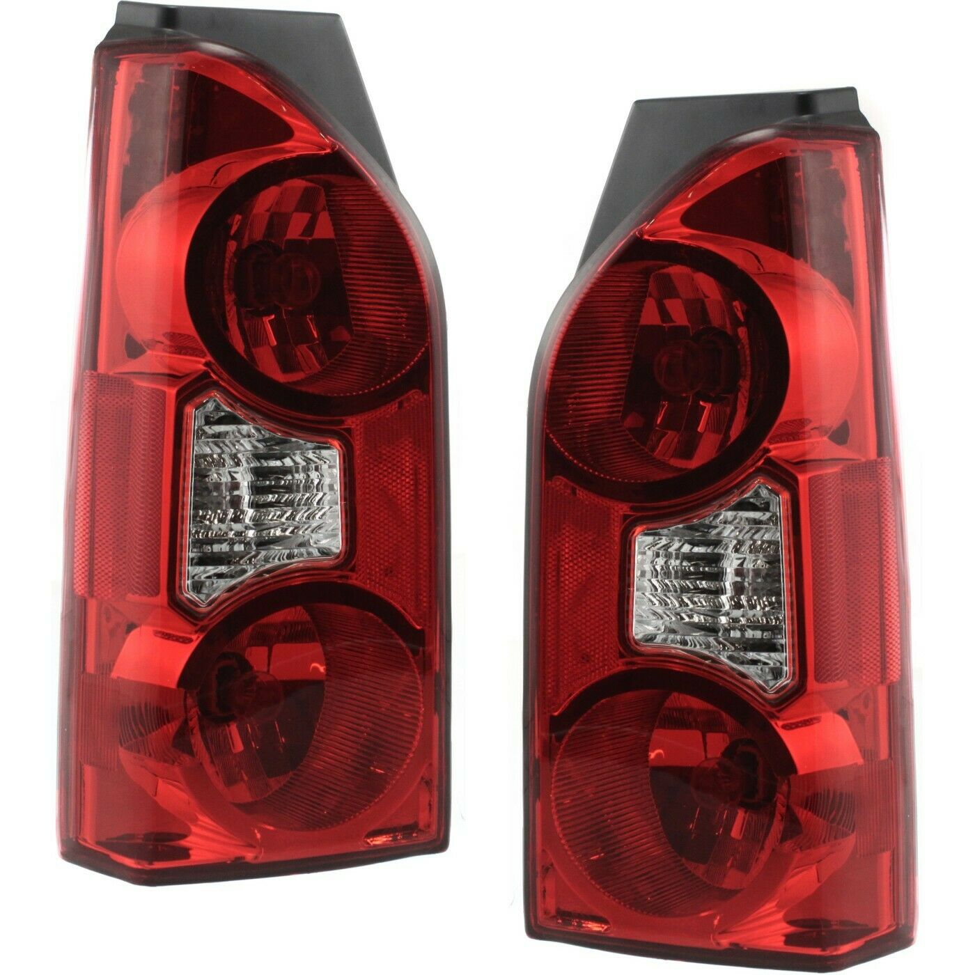 Halogen Tail Light Set For 05-15 Nissan Xterra Clear/Red Lens W/ Bulbs 2Pcs