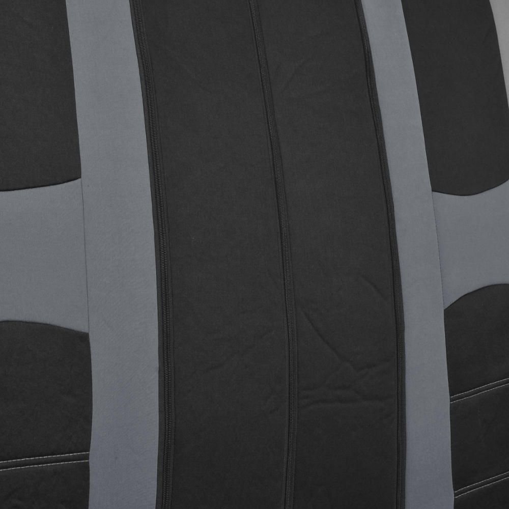 Gray Black Striped Car Seat Covers Auto Interior For 99-00 328i Base Mesh Cloth