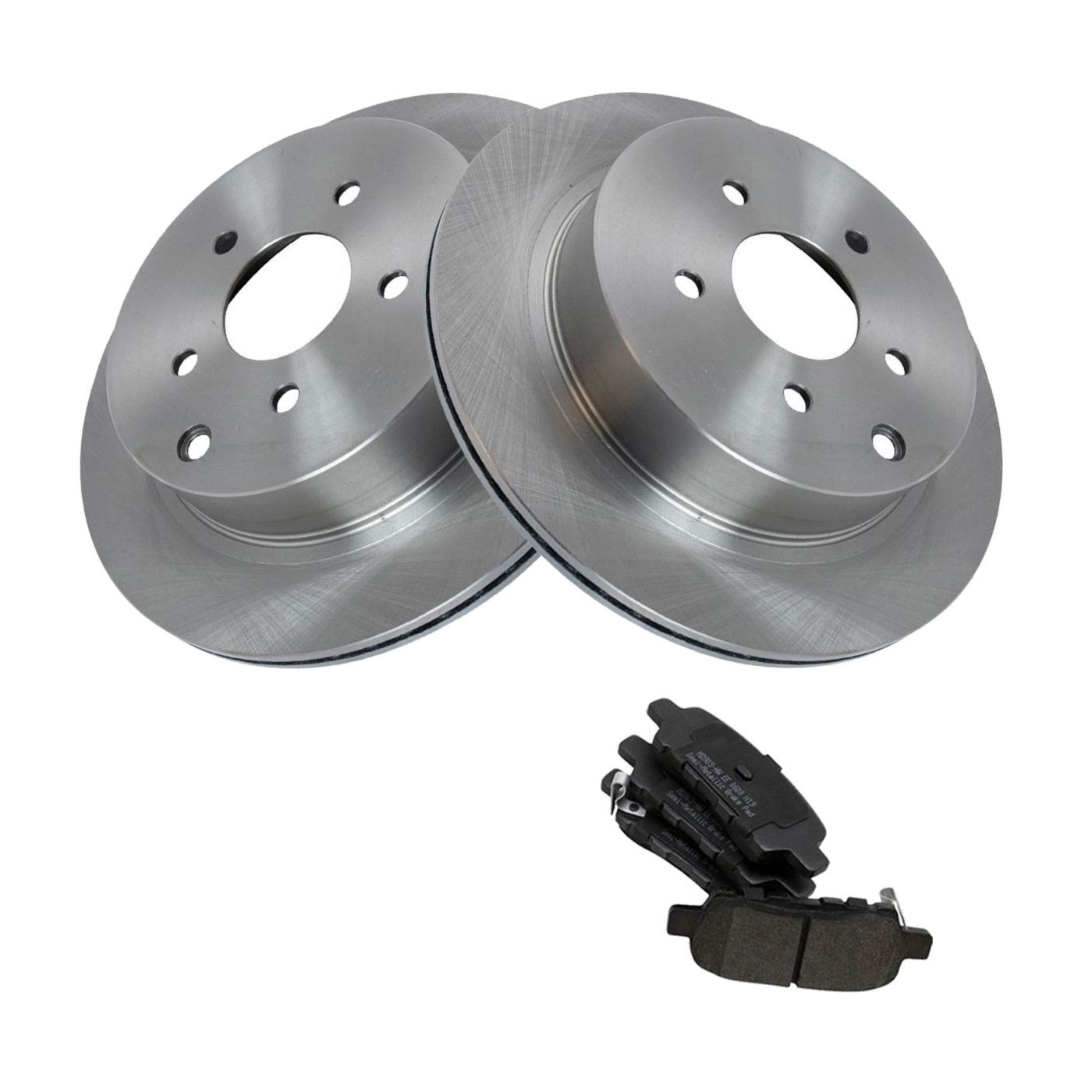 For 03-19 Murano Rear Premium Posi Semi Metallic Disc Brake Pad & Rotor Kit