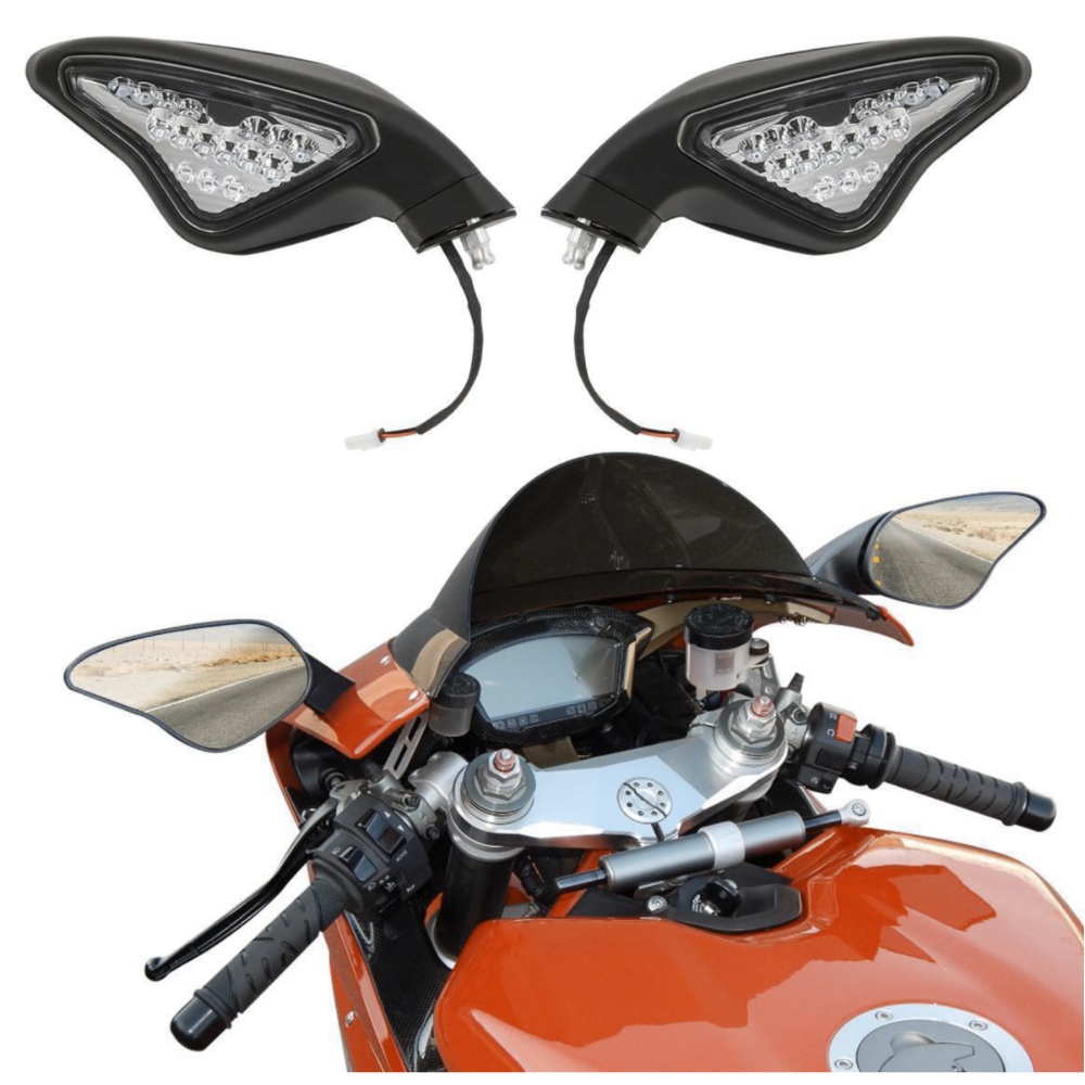 Rearview Mirror Signal Light For Ducati 848 1098 1098S 1098R 1198 1198S 1198R US