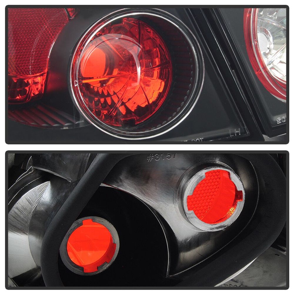 For Black JDM Style 2003-2008 Toyota Corolla Tail Lights Brake Lamps Left+Right