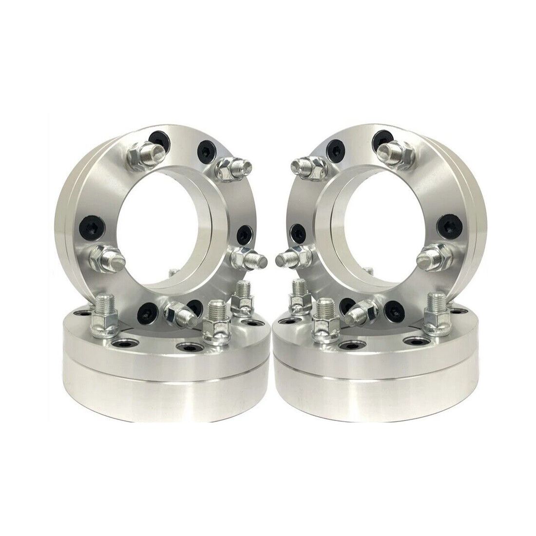 4x 6x5.5 To 5x5.5 Wheel Adapters 2 Inch Use 5 Lug Wheels On 6 Lug Trucks 14x1.5