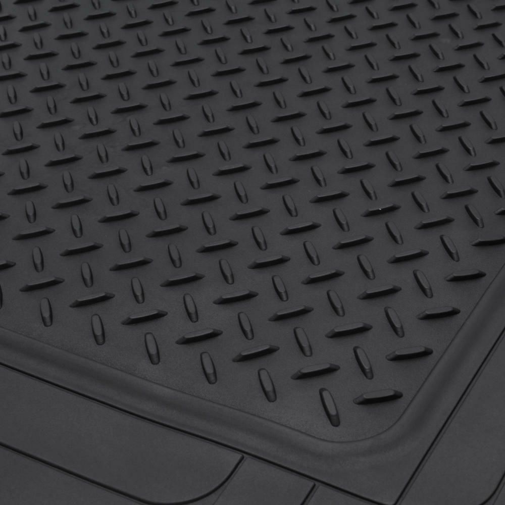Black Rubber Trunk Mat For 1998-2017 Accord Coupe Cars Universal Trim To Liner