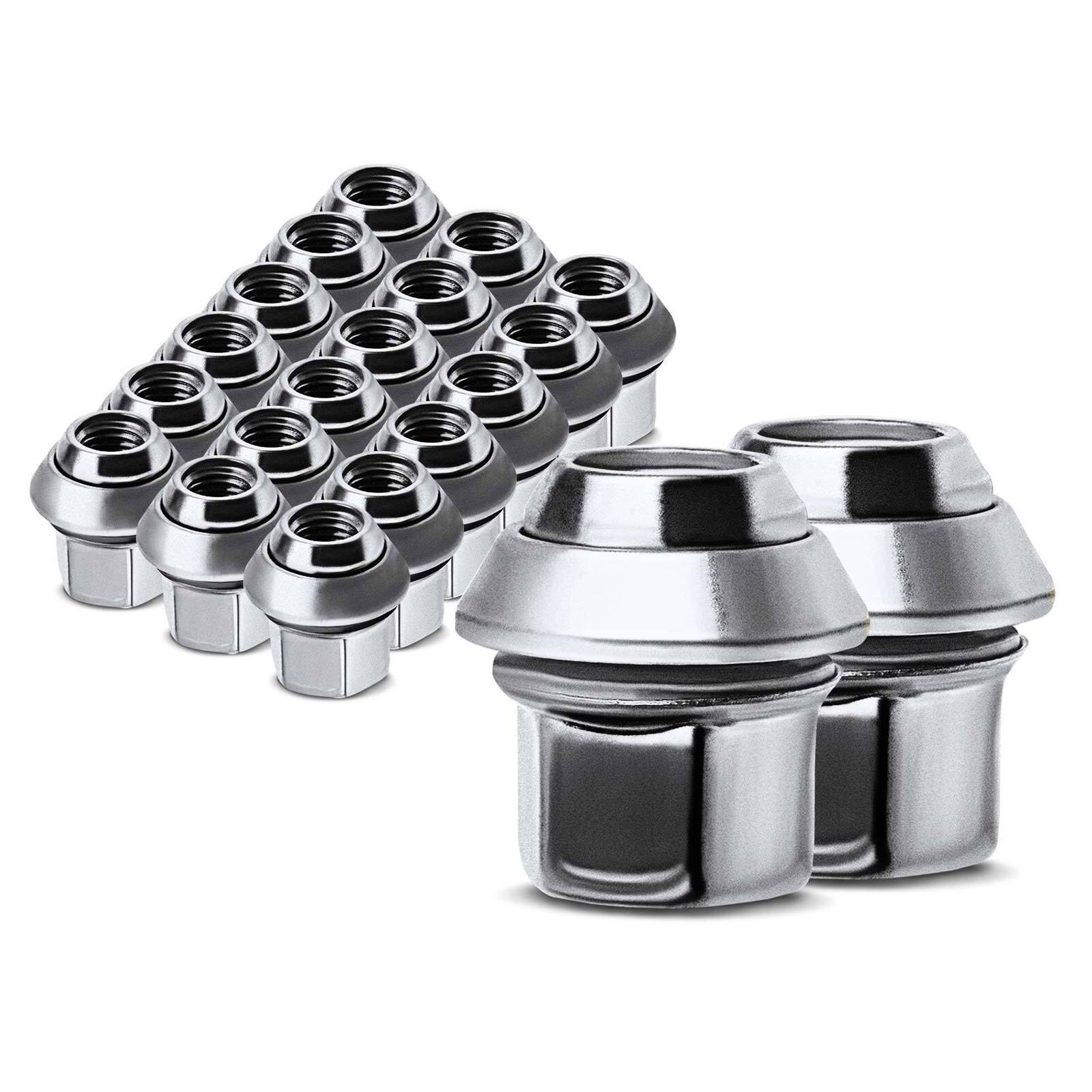 20x M12-1.50 Front & Rear Wheel Lug Nut For Volvo S40 04-11 C30 07-10 V50 C70