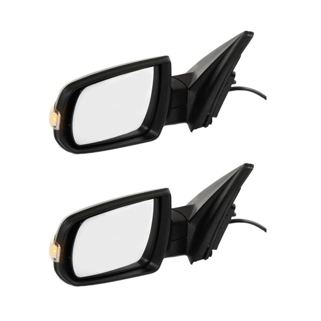 2 Sets Of - Power Mirror For 11-15 Sorento Left Heated Textured Black Manual Fold