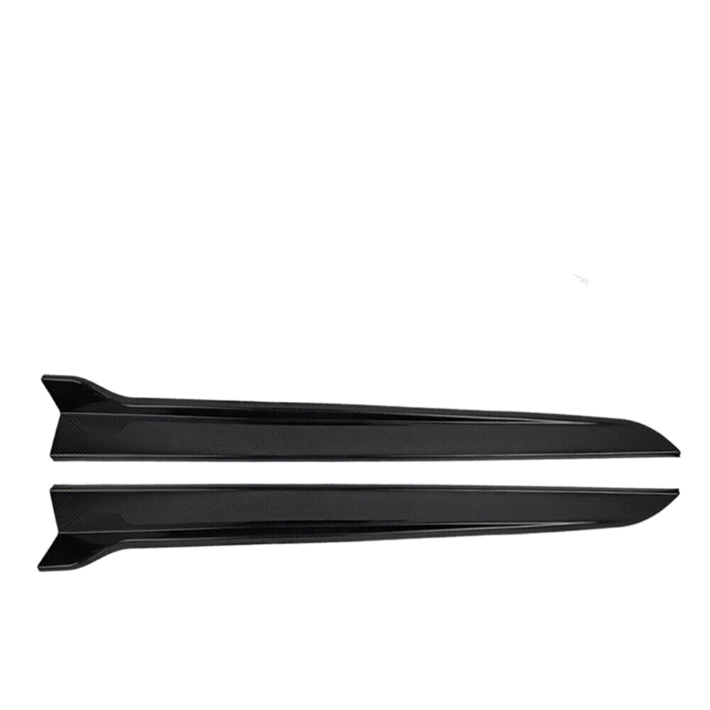 42" Side Skirts Extension Spoiler Moulding Trim Carbon Fiber Look Universal