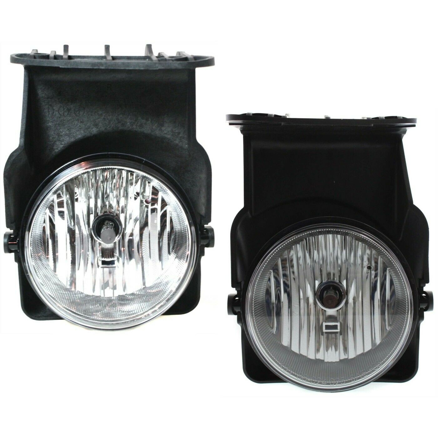 Set Of 2 Clear Lens Fog Light For 2005-2007 Sierra Classic LH & RH W/ Bulbs