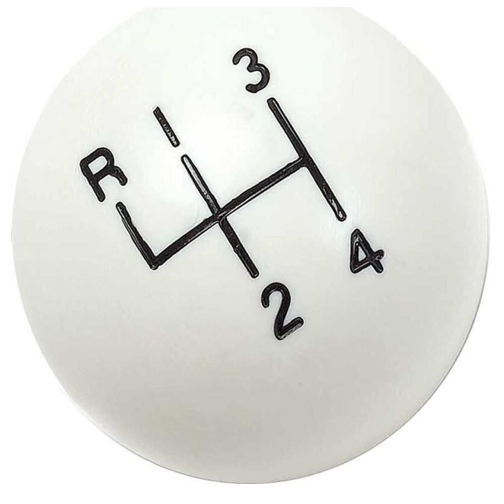 For 70 Tempest GT U/K Muncie 4-Speed Shift Knob W/1-3/4 & 5/16"-18 Thread White