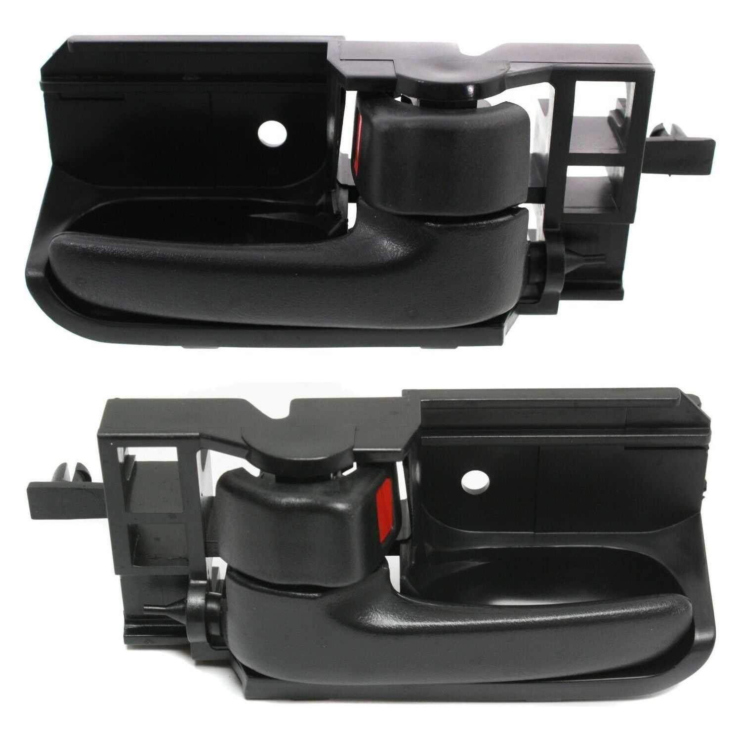 Door Handle Set For Pontiac Scion Toyota Front Or Rear Black Plastic 2-Pcs
