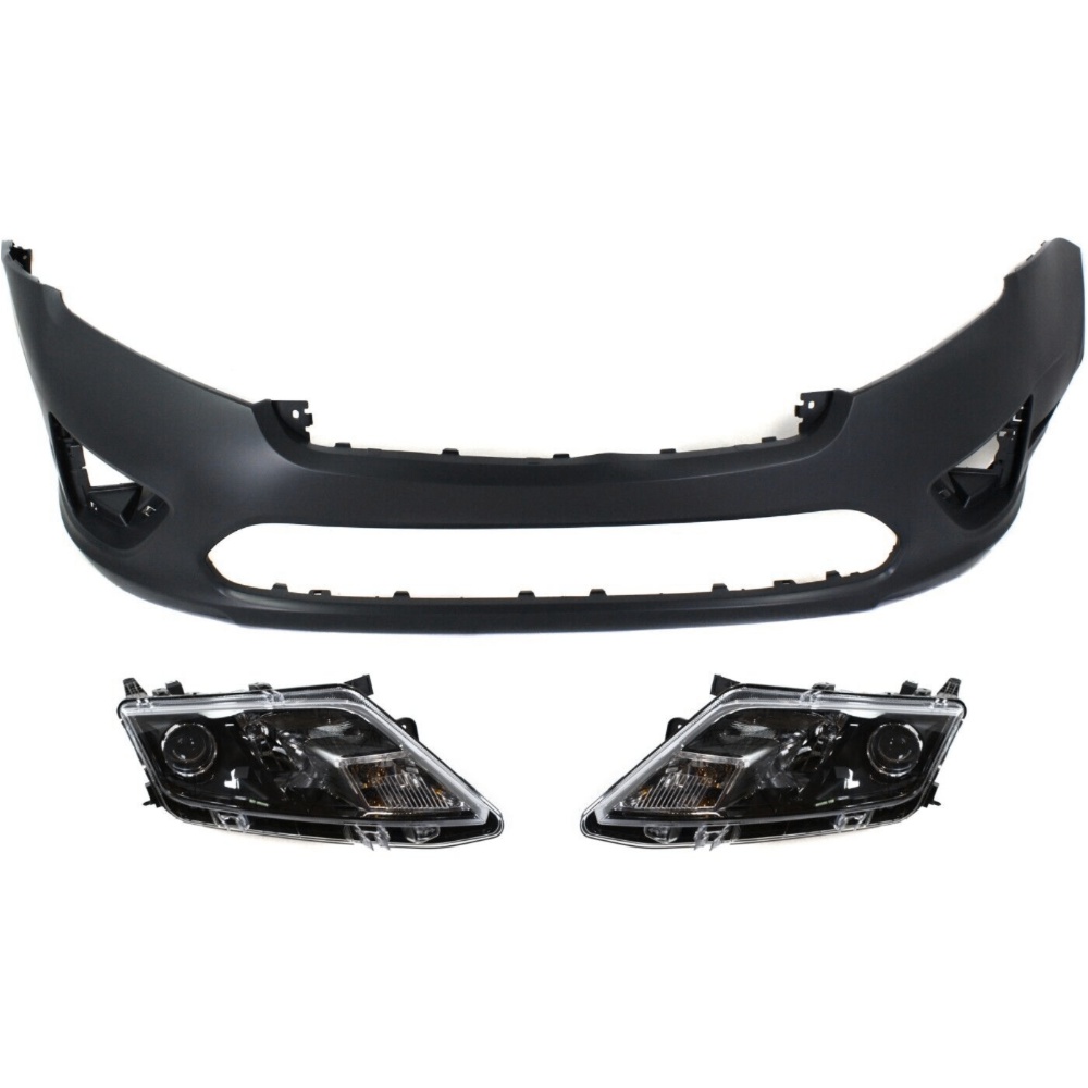 For Ford AE5Z17D957BAPTM 9E5Z13008B 9E5Z13008A Bumper Covers Fascias Set Of 3