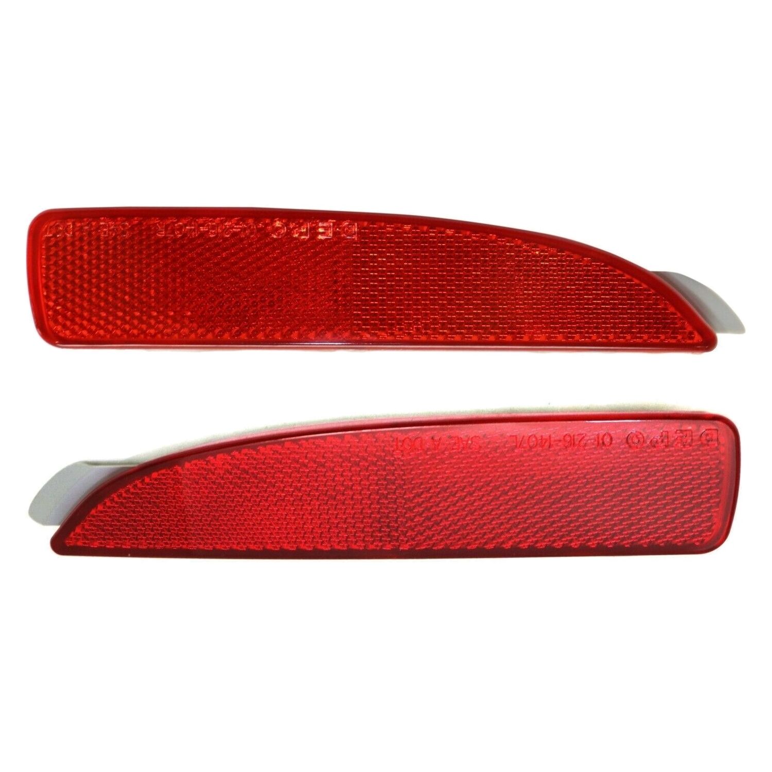 Bumper Reflector Set For 2006-2018 Mazda 3 3 Sport 5 6 Rear Left & Right 2Pc