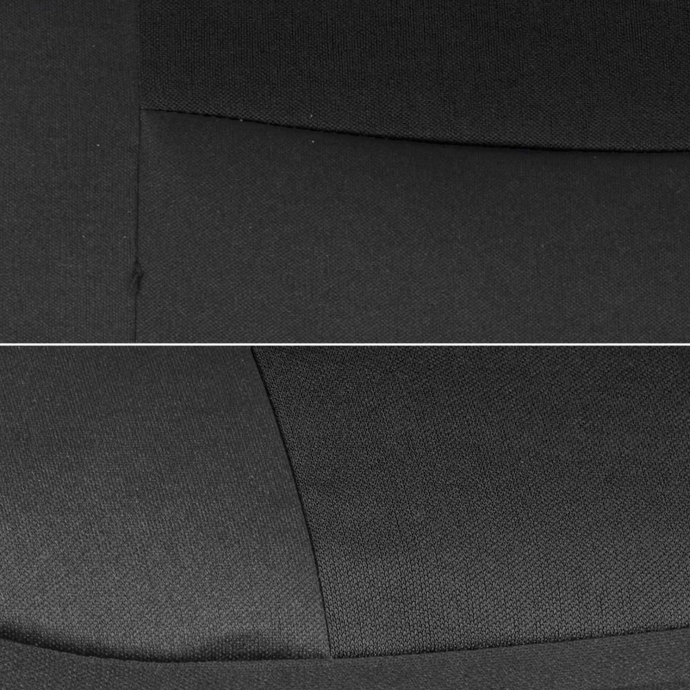 Car Seat Covers For 2012-2013 Soul 4u Luxury 2 Tone Color Black W/Split Bench